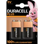 Duracell Plus 9V baterija (MN1604 / 6LR61), 2 vnt.
