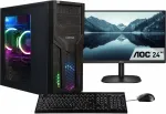 CAPTIVA PC Power Starter R80-027 TFT rinkinys, AMD Ryzen 7 5700G, 32GB DDR4, 1TB SSD, DVD-RW, MSI, Wi-Fi, Windows 11 Home
