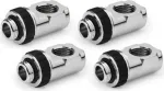 Alphacool Apex Grip 90&deg; pasukamas adapteris G1/4 i&scaron;orinis į vidinį, chromuotas, 4 vnt. (14933)