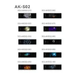 Godox AK-S02 2 dalių skaidrių rinkinys AK-R1 rinkiniui &ndash; žaliuzių ir ta&scaron;kų ra&scaron;to kūrybinio efekto skaidrės