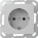 Gira System 55 SCHUKO ki&scaron;tukinis lizdas, pilkas 4466015