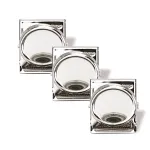 Magnetoplan magnetinis klipas 35 mm sidabrinis, 3 vnt. rinkinys &ndash; prilaiko iki 26 A4 lapų (16670)