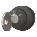 Eaton M22S-WRS raktinis pasukimo jungiklio vykdytuvas, 2 padėtys, fiksuojamas, juodas 216889