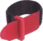 ACCESSORY kibioji juosta kabelių ri&scaron;imui 25x195mm juoda, 10 vnt. (30006022)