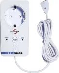 M-E MODERN-ELECTRONICS ME WA-5 vandens detektorius su integruotu lizdu, 230V, 2m jutiklio kabelis, garsinis signalas >85dB, raudonas LED, Schuko lizdo perjungimas 16A