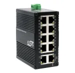 EXSYS Mini 10 prievadų pramoninis Gigabit PoE+ komutatorius, valdomas internetu (EX-62036MPOE)