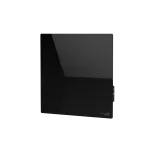 AENO Premium Eco Smart Quadro sieninis &scaron;ildytuvas, 500 W, 50x50 cm, grūdintas stiklas, infraraudonasis + konvekcinis &scaron;ildymas, LED ekranas, ki&scaron;tukas Europos (E/F tipas), juodas