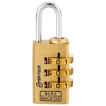 Burg-W&auml;chter Combi-Lock 80 15M kodinė pakabinama spyna, auksinė