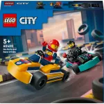Konstrukcinis žaislas LEGO 60400 City Go-Karts su lenktynininkais &ndash; rinkinys su minifigūrėlėmis ir transporto priemonėmis
