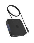 ICY BOX IB-DK4090-C 12 viename USB-C dokas, 3x HDMI 4K@60Hz, Gigabit LAN, 4x USB-A 3.2 Gen 1, 2x USB-C 3.2 Gen 2, PD iki 100 W, juodas