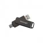USB atmintukas PATRIOT Rage R550 1TB 100 MB/s USB A+C sukamasis dizainas (PE1TR550DSAD) Juodas