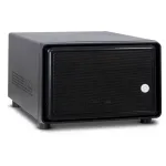 Inter-Tech SC-2100 &ndash; mažo formato (SFF) korpusas, Mini-ITX, plieninis, juodas, su veiklos, aliarmo, HDD, tinklo ir maitinimo indikatoriais (88887285)