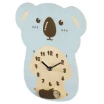 Hama Koala &Scaron;vytuoklinis mechaninis laikrodis Mėlyna, Ruda, Medis