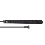 Lanview LVR-2MDK-LIC-DK8 maitinimo skirstytuvas (PDU) 8 AC lizdų 1U juodas