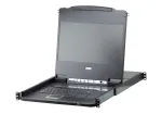 ATEN CL6708MW konsolinė spinta 43,9 cm (17,3 colio) 1920 x 1080 pikselių Metalinė, Plastikinė Juoda 1U