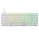 Mechaninė klaviatūra White Shark Shinobi-2 Brown Switch US i&scaron;dėstymas &ndash; kompakti&scaron;kas dizainas, rudi jungikliai