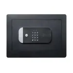 Laisvai pastatomas seifas Yale YSS/250/EB1 &ndash; elektroninė ir raktinė spyna, juodas, 250&times;300&times;350 mm