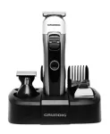 Grundig GMS3240 plaukų kirpimo ma&scaron;inėlė / barzdaskutė, juoda, sidabrinė, Li-Ion