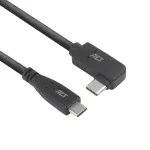 ACT USB 3.0 kampinis USB-C laidas 1 m 5 Gbit/s juodas
