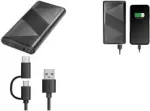 Logilink Powerbank 2-in-1 kabelis 10000 mAh 18 W 3 A PD 2.0 QC 3.0 2 i&scaron;vesties prievadai USB Type A, USB-C juodas PA0275