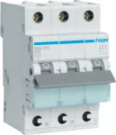 Automatinis jungiklis Hager MBS325 25A B charakteristika 3 moduliai