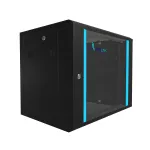 Sieninis tinklo spintos korpusas Extralink 9U 600x450 Juodas