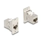 DeLOCK Panel Mount RJ45 Keystone modulis jungtis-jungtis Cat.6A metalinis kūginis