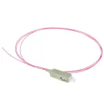ACT RL8795 SC OM4 optinio kabelio pigtailas, LSZH, 1 m, violetinis