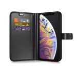 BeHello BEHWAL00179 dėklas-piniginė su atverčiamu dangteliu Apple iPhone Xs Max, plastikas/TPU, juodas