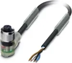 Phoenix SAC-4P-10.0-PVC/M12FR-3L 10 m M12 Juoda (1401063)