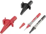 VOLTCRAFT Krokodilo spaustuvų rinkinys su lizdu 4 mm CAT III 1000 V, CAT IV 600 V 6 vnt. MSS-103 (VC-8097030)