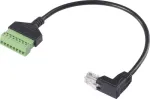 Renkforce RJ45 tinklo adapterio laidas [1x RJ45 ki&scaron;tukas 8p8c - 1x gnybtų jungtis] 30 cm (RF-6443974)
