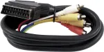 SCART į 6x RCA adapterio laidas Omnitronic 1,5 m