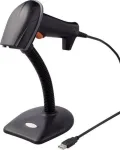 Renkforce 2D brūk&scaron;ninių kodų skaitytuvas laidinis 1D, 2D lazerinis juodas rankinis skaitytuvas USB (RF-3376032)