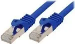 Tinklo kabelis ShiverPeaks BASIC-S Cat7 S/FTP (S-STP) mėlynas, 1 m, RJ-45, auksuoti kontaktai