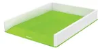 Leitz WOW dviejų spalvų dokumentų dėklas, plastikinis, žalias, baltas, A4, 267 mm, 336 mm