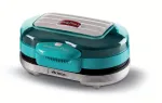 Ariete 205 Hamburger Maker Party Time, mėsainių gaminimo aparatas, 1200 W, dvigubos nelimpančios plok&scaron;tės, 2 skyriai, lengvai valomas, mėlynas