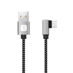 Techly ICOC MU2AC9-005-AL USB 2.0 laidas USB A &ndash; USB C 0,5 m juoda, pilka