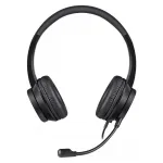 Belaidės ausinės su mikrofonu DEFENDER tune 150 &ndash; juodos, laidinis stereo headset