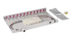 Patch panel EFB Elektronik BA71901L12OM4 1U LC OM4 pilka
