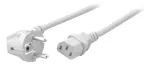 EFB Elektronik Power Cord Schuko 90&deg; to C13 180&deg; White 1,8 m 3x0.75 mm&sup2;