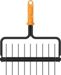 Fiskars QuikFit kotas 156 cm aliuminis juodai oranžinis sidabrinis