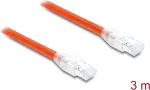 Delock RJ45 tinklo kabelis Cat.8.1 S/FTP 3 m iki 40 Gbps oranžinis (81182)