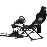 LORGAR FLEX RAF1 Sim Racing Cockpit Advanced, Foldable, 150x72x113 cm Playing, 38x72x126 cm Folded, Black