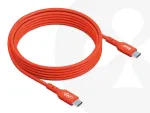 USB-C į USB-C dvipusis laidas CLUB3D CAC-1573, USB4 Gen 2x2, 2 m, raudonas, PD iki 240W