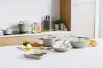 BergHOFF Leo Stockpot 4.4 L Grey Forged Aluminium with Ceramic Non-Stick Coating