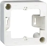 METZ CONNECT OpDAT Design Frame 1-Module Screwless Pure White RAL 9010 85x43mm