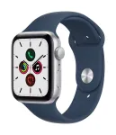 Apple Watch SE GPS 44mm sidabrinis aliuminio korpusas su Abyss Blue sportine juostele