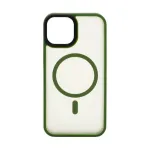 Connect Apple iPhone 15 Hybrid Case With Magnetic PC+TPU Green