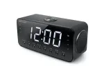 Radijo laikrodis Muse M-192 CR &ndash; skaitmeninis laikrodis, FM imtuvas, 1,8 colio LED ekranas, juodo medžio spalva, AC 100&ndash;240V, AAA atsarginė baterija